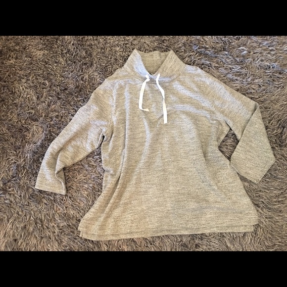 AVA & VIV ⭐️Cream/Gold Pullover w/Cowl Neck - Picture 3 of 8